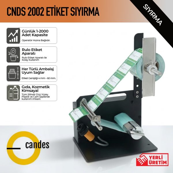Candes CNDS 2002 Etiket Sıyırma Makinesi