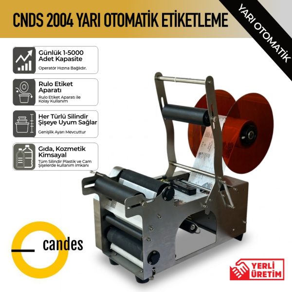 Candes CDNS 2004 Yarı Otomatik Etiketleme Makinesi