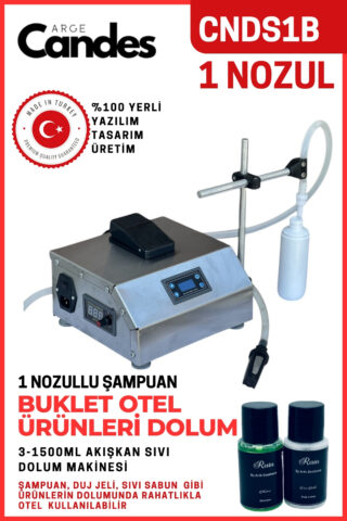 Tek Nozullu Elektirikli Buklet Sıvı Dolum Makinası