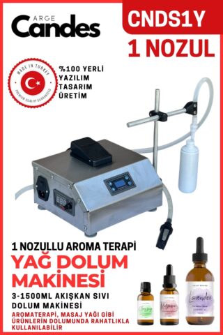 Tek Nozullu Elektirikli Aromaterapi Yağ Dolum Makinası